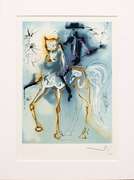Salvador Dali lithograph on paper signed in the plate