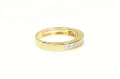 14K Yellow Gold 0.66 Ctw Princess Cut Diamond Wedding Band Ring