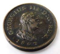 Scarce 1807 Georgius Britania Coin