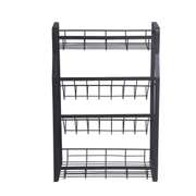 4 Tier Kitchen Spice Rack Standing Holder Jar