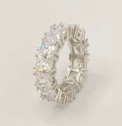 Stunning White Sapphire Eternity Band Ring