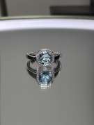 Dazzling Natural 2.35 Ct Sky Blue Topaz Ring
