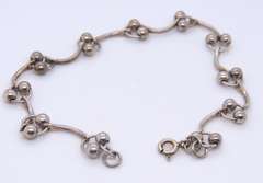 Vintage 925 Sterling Silver Fancy Link Bracelet