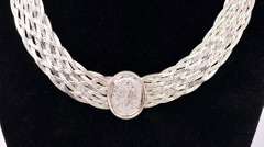 Braided Sterling Silver Necklace