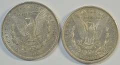 Pair of high end 'O' Mint Morgan Silver Dollars: 1880-O & 1890-O