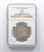 VF25 1811 Capped Bust Half Dollar O-103 Large 8 NGC