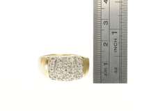 10K Yellow Gold 0.50 Ctw Diamond Cluster Men's Wedding Ring