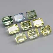 Heated only! 2.75ct emerald cut Sapphire set