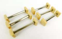 4 Vintage French Ivorine Knife Rests