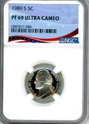 1989-S Jefferson Nickel in NGC PF69 Ultra Cameo