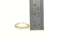 14K Yellow Gold 0.40 Ctw Diamond Classic Wedding Band Ring