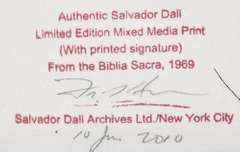 Very collectable Dali from Bible Sacra series.1969