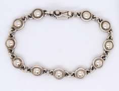 Vintage 925 Sterling Silver Fancy Link Bracelet