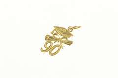 14K Yellow Gold Diamond Cut '90 Class of 1990 Graduation Charm/Pendant