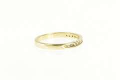14K Yellow Gold Classic Diamond Channel Wedding Band Ring