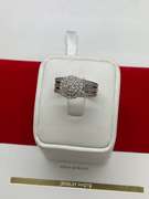 CERTIFIED LADIES PLATINUM AND DIAMOND RING