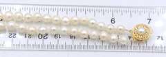 Elegant 6.5mm 2 Row White Fresh Water Pearl Necklace