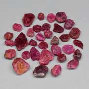 Untreated 19.27ct collectors uncut Ruby set