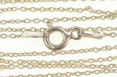 Sterling Silver 0.8mm Cable Chain Classic Oval Link Necklace