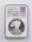 PF69 UCAM 1992-S American Silver Eagle Signed Jones NGC