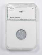 1983 Lincoln Steel Cent Unplated