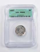 MS66 1937 Indian Head Buffalo Nickel ICG