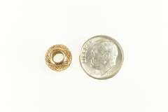 14K Yellow Gold Pandora Tropicana Leaf Designer Retired Charm/Pendant