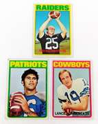 3 Topps 1972 Football Greats