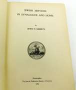 1898 Jewish Services in Synagogue & Home