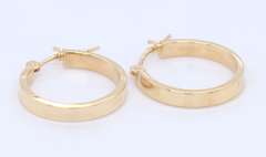 Beautiful Yellow Gold Small Hoop Earrings
