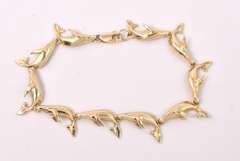 Incredible Whale Themed Bracelet in 14K Yellow Gold