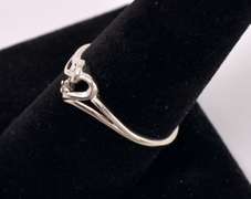 Darling Diamond Heart Ring in White Gold