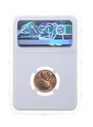 MS64 RD MINT ERROR 1934 Lincoln Wheat Cent - REV Struck Thru - Graded NGC