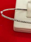 BRAND NEW 14K WHITE GOLD AND DIAMOND BANGLE BEACELET