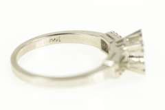 14K White Gold 4.7mm 1950's Vintage NOS Engagement Setting Ring