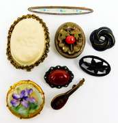 Estate Lot of 8 Antique Pins