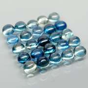 Glistening 6.25ct heated only Sapphire cabochon set