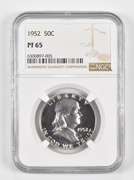 PF65 1952 Franklin Half Dollar - Graded NGC