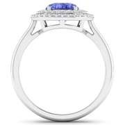 14 Kt White Gold Aquamarine Earrings