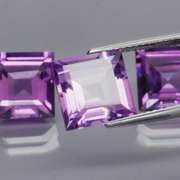 Amazing 10.16ct matched bright purple Amethyst set