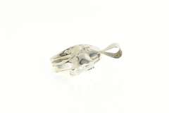 Sterling Silver Chris Beyuka Zuni Fetish Bear Native American Pendant