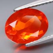 Rich blood orange 1.35ct Mexican Fire Opal