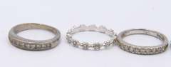 Group Lot of 7 Vintage 925 Sterling Silver Rings