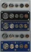 5 Diff. US Silver Proof Sets in custom holders 1959-1964