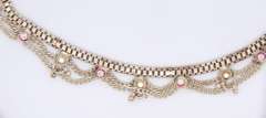 Vintage 925 Sterling Silver Indian Anklet