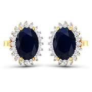 14 Kt White Gold Aquamarine Earrings