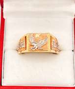 14kt Solid Yellow & Rose Gold Men's Ring