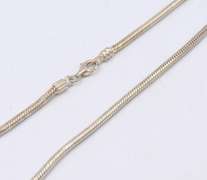 Set of Vintage 925 Sterling Silver Chain Necklace and Bracelet