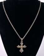 Sterling Necklace With Cross Pendant