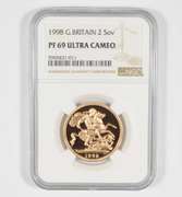 PF69 UCAM 1998 Great Britain 2 Sovereign - Graded NGC